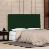 Cabeceira Casal Porto P04 140 cm Suede Verde TCA 947 - Amarena Móveis