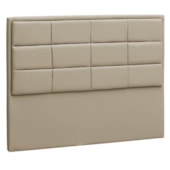 Cabeceira Casal Tallin P04 140 cm Suede Bege TCA 941 - Amarena Móveis
