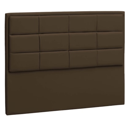 Cabeceira Casal Tallin P04 140 cm Suede Marrom TCA 942 - Amarena Móveis