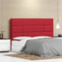 Cabeceira Casal Tallin P04 140 cm Suede  Vermelho TCA 53 - Amarena Móveis