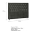 Cabeceira Casal Tóquio P04 140 cm Suede Cinza Escuro TCA 958 - Amarena Móveis