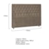 Cabeceira Casal Tóquio P04 140 cm Suede Marrom Claro TCA 945 - Amarena Móveis