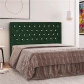Cabeceira Casal Tóquio P04 140 cm Suede Verde TCA 947 - Amarena Móveis