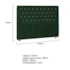 Cabeceira Casal Tóquio P04 140 cm Suede Verde TCA 947 - Amarena Móveis