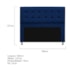 Cabeceira Copenhague 160 cm Queen Size Suede Azul Marinho AM Decor