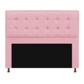 Cabeceira Copenhague 160 cm Queen Size Suede Rosa Bebê AM Decor