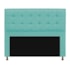 Cabeceira Copenhague 195 cm King Size Suede Azul Tiffany AM Decor