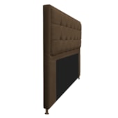 Cabeceira Copenhague 195 cm King Size Suede Marrom AM Decor