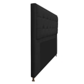 Cabeceira Copenhague 195 cm King Size Suede Preto AM Decor