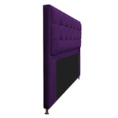 Cabeceira Copenhague 195 cm King Size Suede Roxo AM Decor