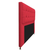 Cabeceira Copenhague 195 cm King Size Suede Vermelho AM Decor