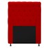 Cabeceira Cristal Estofada Capitonê 100 cm para Cama Box Solteiro Corano Vermelho Quarto - AM Decor