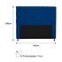 Cabeceira Cristal Estofada Capitonê 140 cm para Cama Box de Casal Suede Azul Marinho Quarto - AM Decor