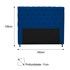 Cabeceira Cristal Estofada Capitonê 160 cm para Cama Box Queen Corano Azul Marinho Quarto - AM Decor