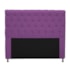 Cabeceira Cristal Estofada Capitonê 195 cm para Cama Box King Suede Roxo Quarto - AM Decor