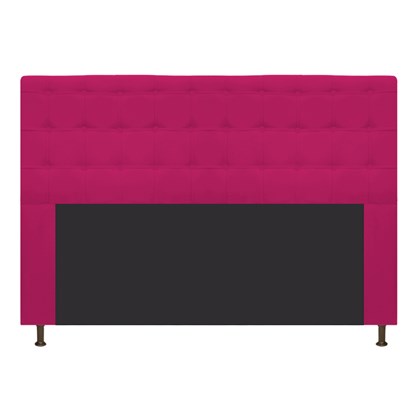 Cabeceira Estofada Dama Capitonê 140 cm para Cama Box de Casal Suede Pink para Quarto - AM Decor