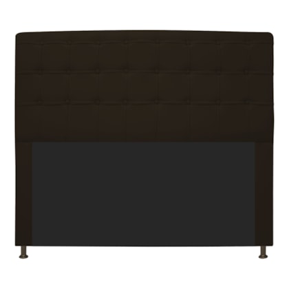 Cabeceira Estofada Dama Capitonê 195 cm para Cama Box King Corano Marrom para Quarto - AM Decor