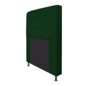 Cabeceira Estofada Dama Capitonê 195 cm para Cama Box King Suede Verde para Quarto - AM Decor