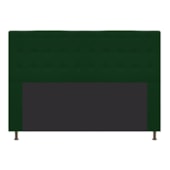 Cabeceira Estofada Dama Capitonê 195 cm para Cama Box King Suede Verde para Quarto - AM Decor