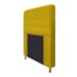 Cabeceira Estofada Dama Capitonê 90 cm para Cama Box Solteiro Suede Amarelo para Quarto - AM Decor