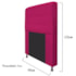 Cabeceira Estofada Dama Capitonê 90 cm para Cama Box Solteiro Suede Pink para Quarto - AM Decor