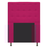 Cabeceira Estofada Dama Capitonê 90 cm para Cama Box Solteiro Suede Pink para Quarto - AM Decor