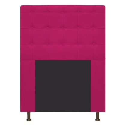 Cabeceira Estofada Dama Capitonê 90 cm para Cama Box Solteiro Suede Pink para Quarto - AM Decor