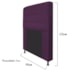 Cabeceira Estofada Dama Capitonê 90 cm para Cama Box Solteiro Suede Roxo para Quarto - AM Decor