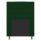 Cabeceira Estofada Dama Capitonê 90 cm para Cama Box Solteiro Suede Verde para Quarto - AM Decor