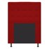 Cabeceira Estofada Dama Capitonê 90 cm para Cama Box Solteiro Suede Vermelho para Quarto - AM Decor