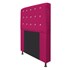 Cabeceira Estofada Dama com Strass 140 cm para Cama Box de Casal Suede Pink para Quarto - AM Decor