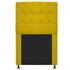 Cabeceira Estofada Dama com Strass 90 cm para Cama Box Solteiro Corano Amarelo para Quarto - AM Decor