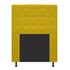 Cabeceira Estofada Dama com Strass 90 cm para Cama Box Solteiro Suede Amarelo para Quarto - AM Decor