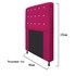 Cabeceira Estofada Dama com Strass 90 cm para Cama Box Solteiro Suede Pink para Quarto - AM Decor