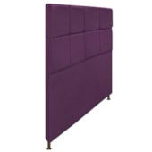 Cabeceira Estofada Damares 160 cm Queen Size Com Botonê Suede Roxo - Amarena Móveis