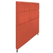 Cabeceira Estofada Damares 160 cm Queen Size Com Botonê Suede Terracota - Amarena Móveis