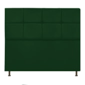 Cabeceira Estofada Damares 160 cm Queen Size Com Botonê Suede Verde - Amarena Móveis