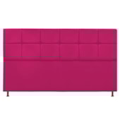 Cabeceira Estofada Damares 195 cm King Size Com Botonê Suede Pink - Amarena Móveis