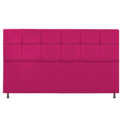 Cabeceira Estofada Damares 195 cm King Size Com Botonê Suede Pink - Amarena Móveis