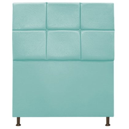 Cabeceira Estofada Damares 90 cm Solteiro Com Botonê  Suede Azul Tiffany - Amarena Móveis