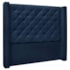 Cabeceira Estofada Egito SPZ 114cm Solteiro Suede Azul Marinho
