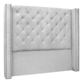 Cabeceira Estofada Egito SPZ 140cm Casal Linho Grigio