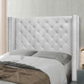 Cabeceira Estofada Egito SPZ 160cm Casal Linho Grigio