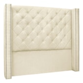 Cabeceira Estofada Egito SPZ 160cm Casal Linho Pérola