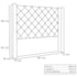 Cabeceira Estofada Egito SPZ 164cm Casal Linho Grigio