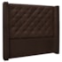 Cabeceira Estofada Egito SPZ 164cm Casal  Suede Marrom