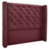 Cabeceira Estofada Egito SPZ 195cm Casal Veludo Vinho