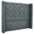 Cabeceira Estofada Egito SPZ 219cm King Veludo Cinza