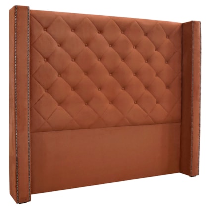 Cabeceira Estofada Egito SPZ 219cm King Veludo Cobre