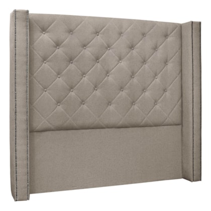 Cabeceira Estofada Egito SPZ 90cm Solteiro Linho Areia